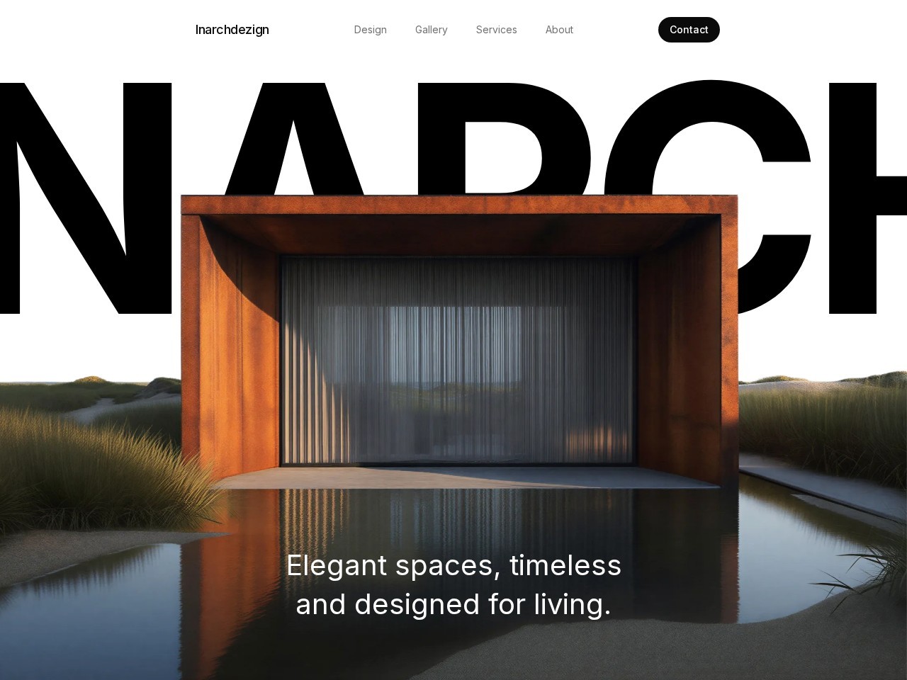Architecture Studio Portfolio, AI product case study website preview